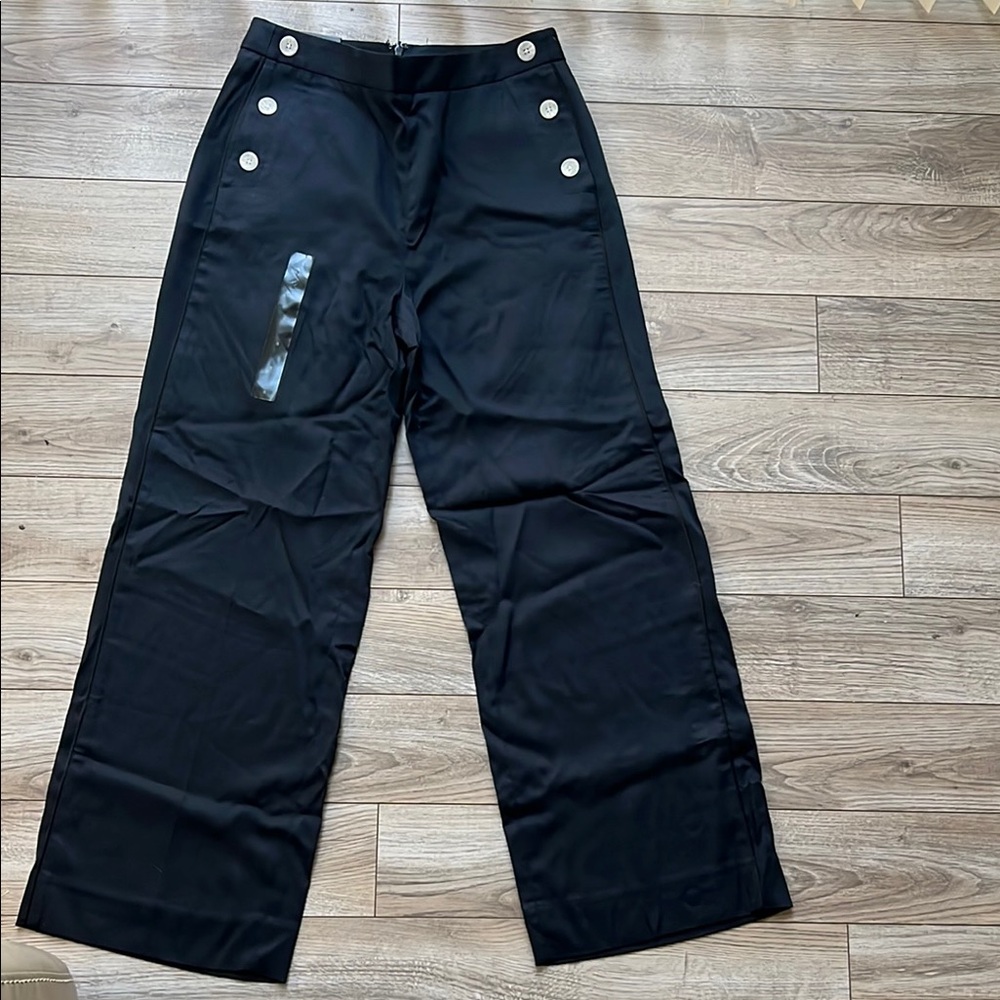 Banana Republic Navy Blue Wide Leg Pants